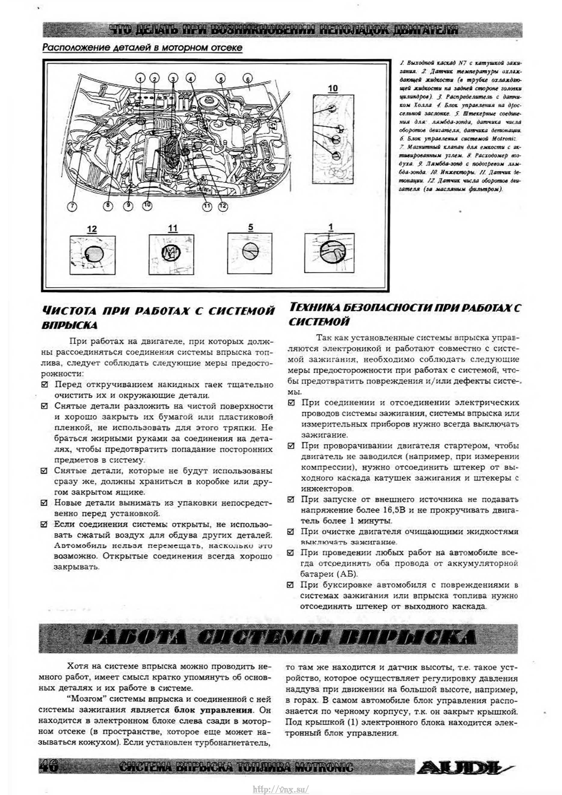 ауди 100 с4 2.0 не заводится на горячую