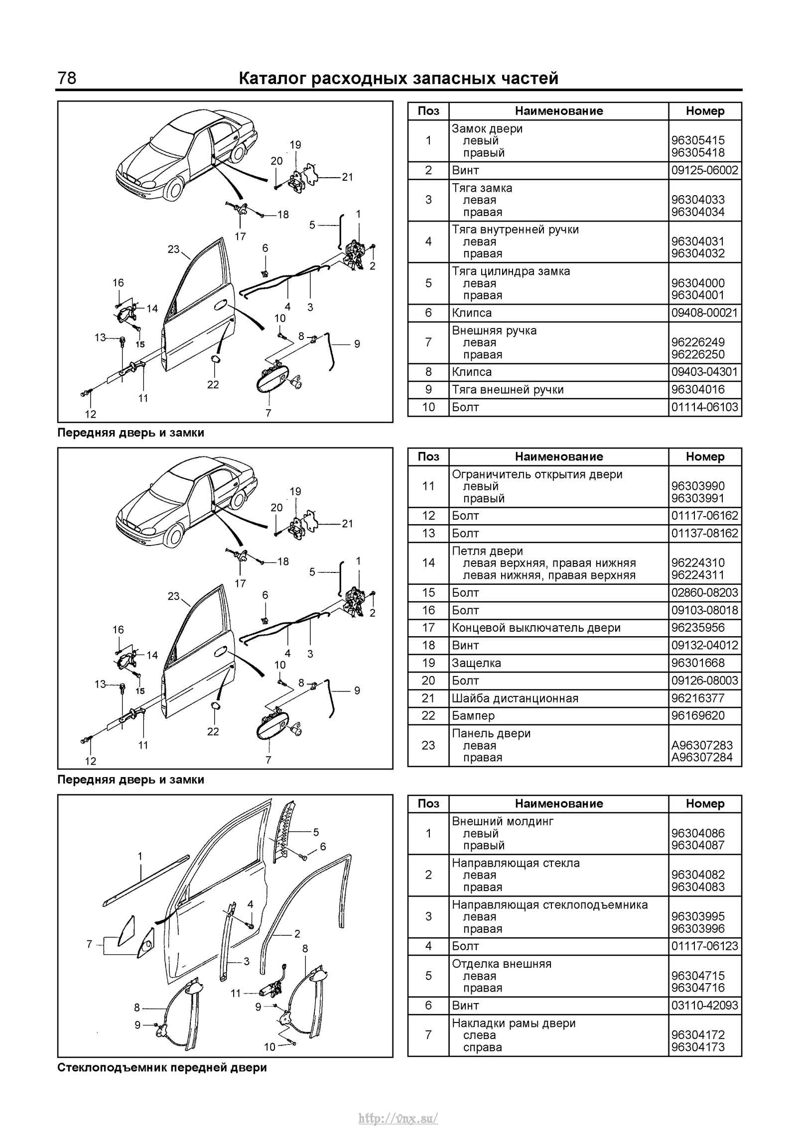 Схема chevrolet lanos