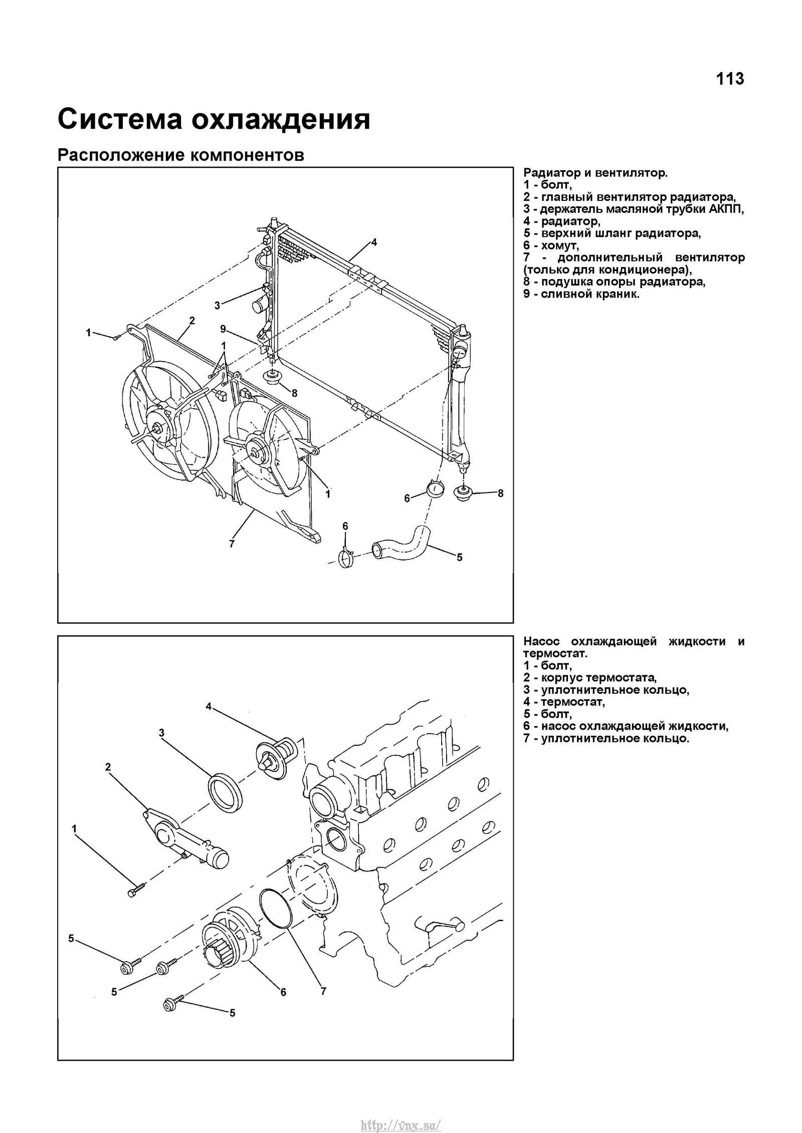 Система охлаждения chevrolet lanos