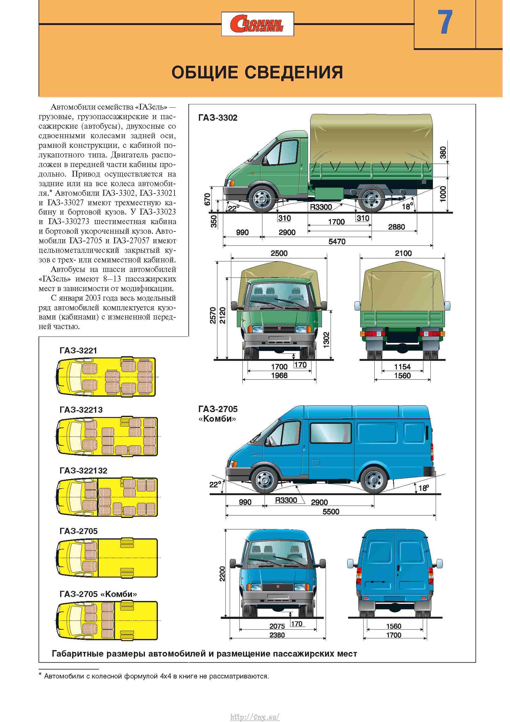 Схема кузова газель 3302 - 92 фото