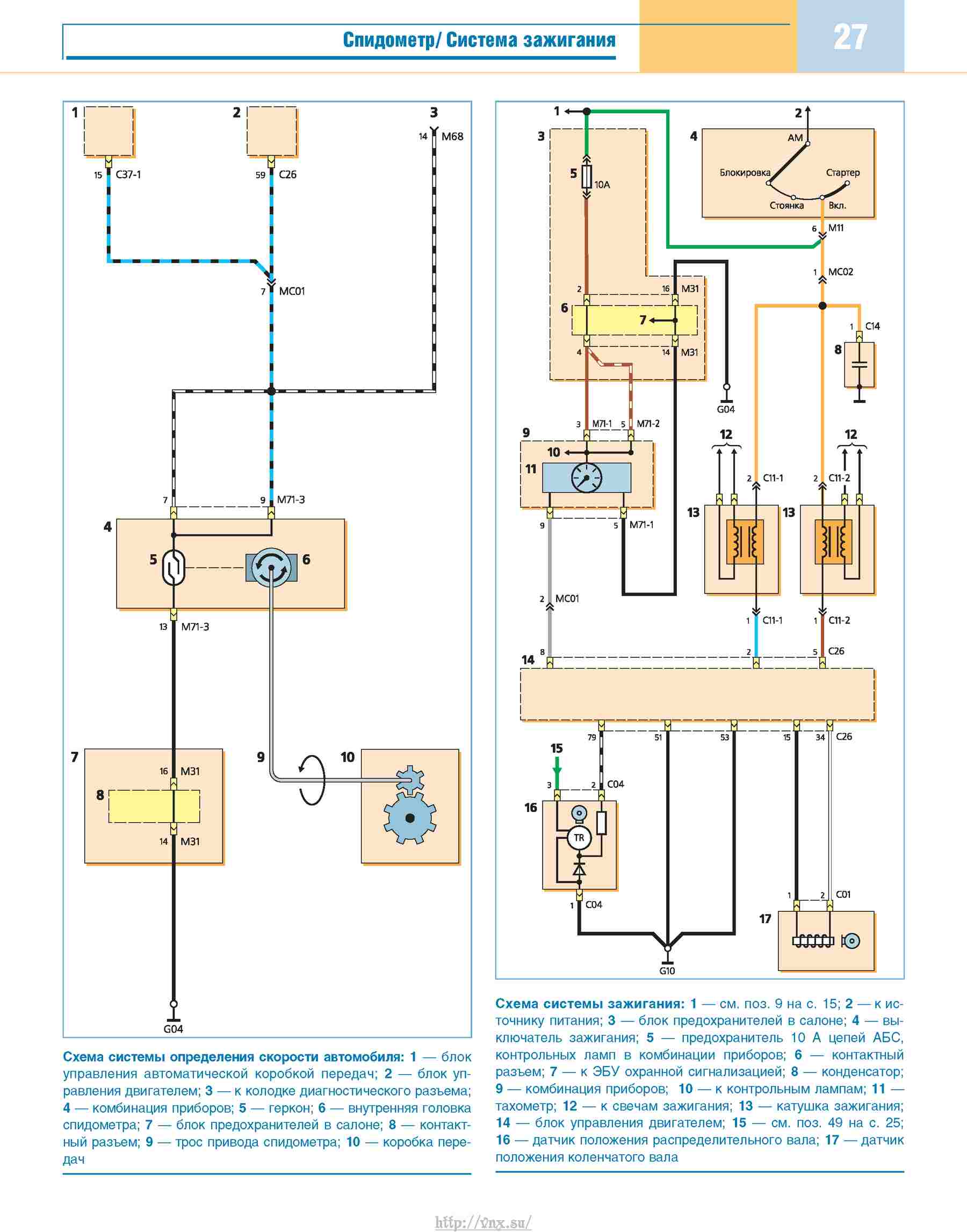 Схема проводки акцент тагаз