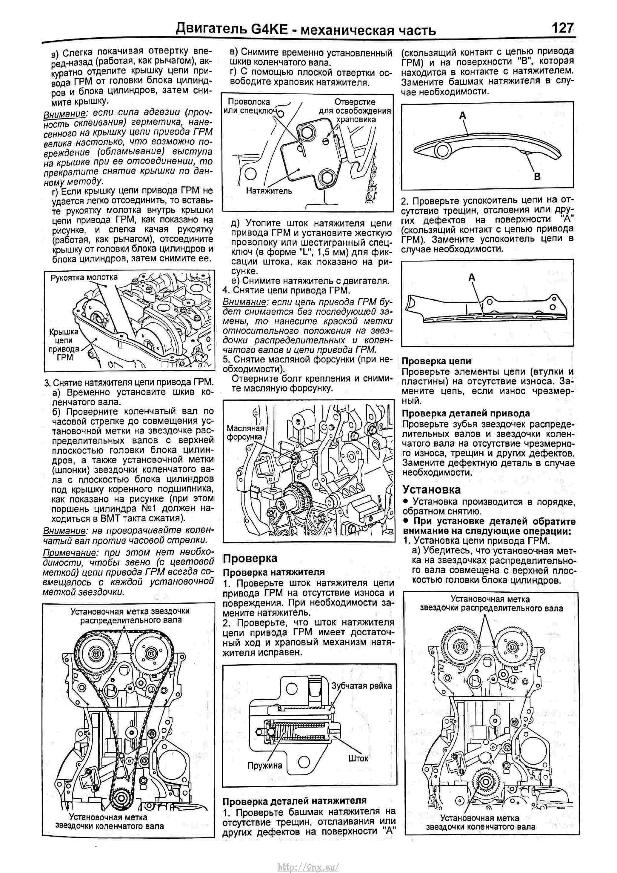 Двигатель g4kd схема