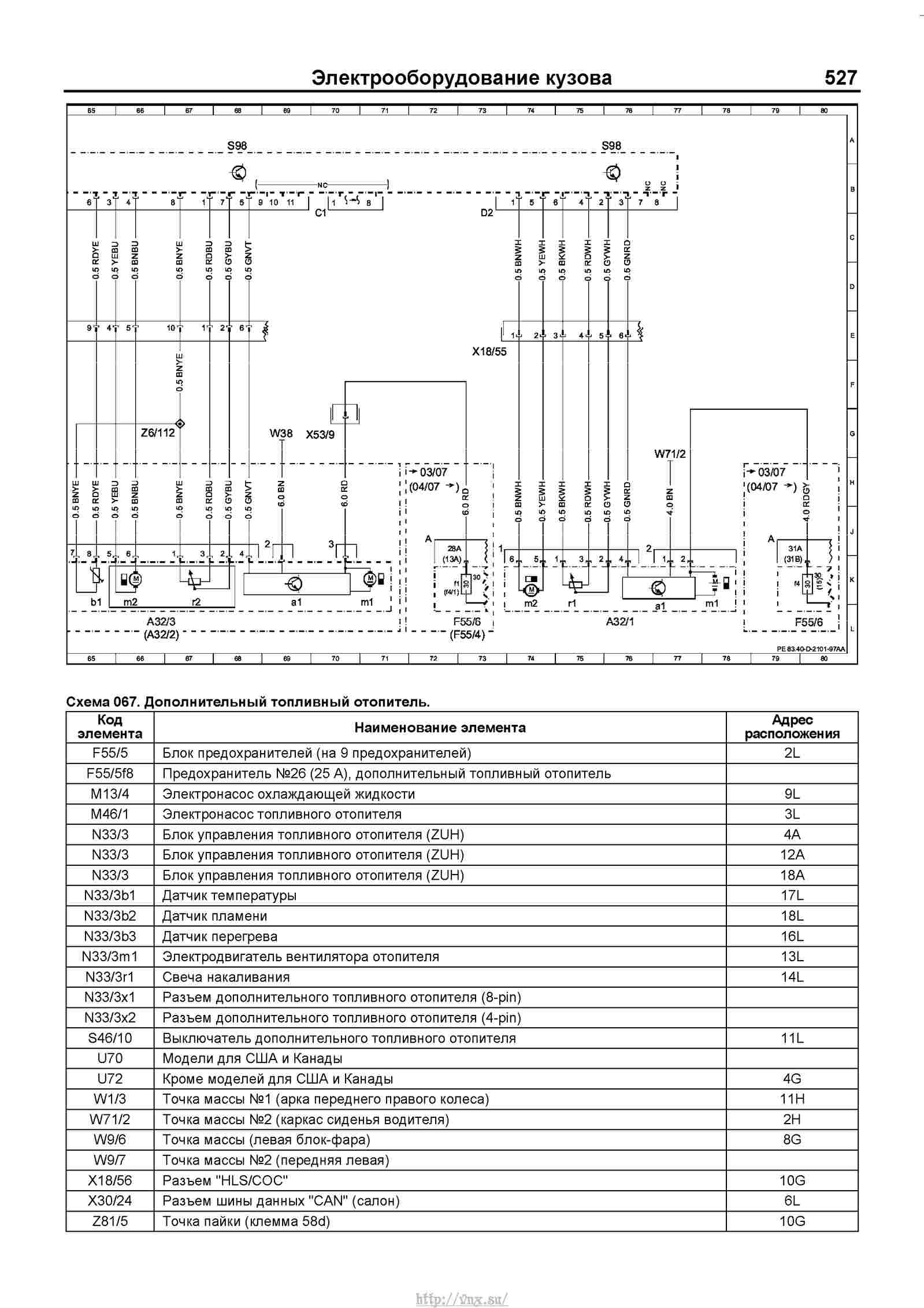 Мерседес Спринтер 906 схема электрооборудования