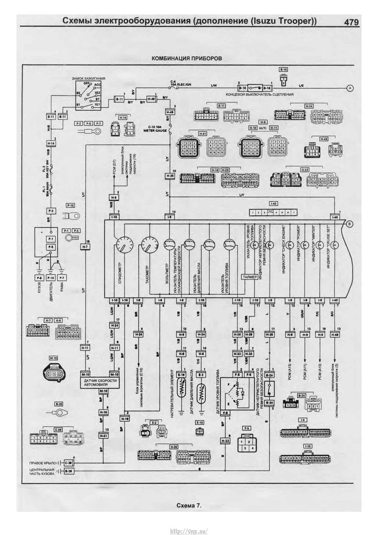 Электрическая схема исузу nqr75 на русском