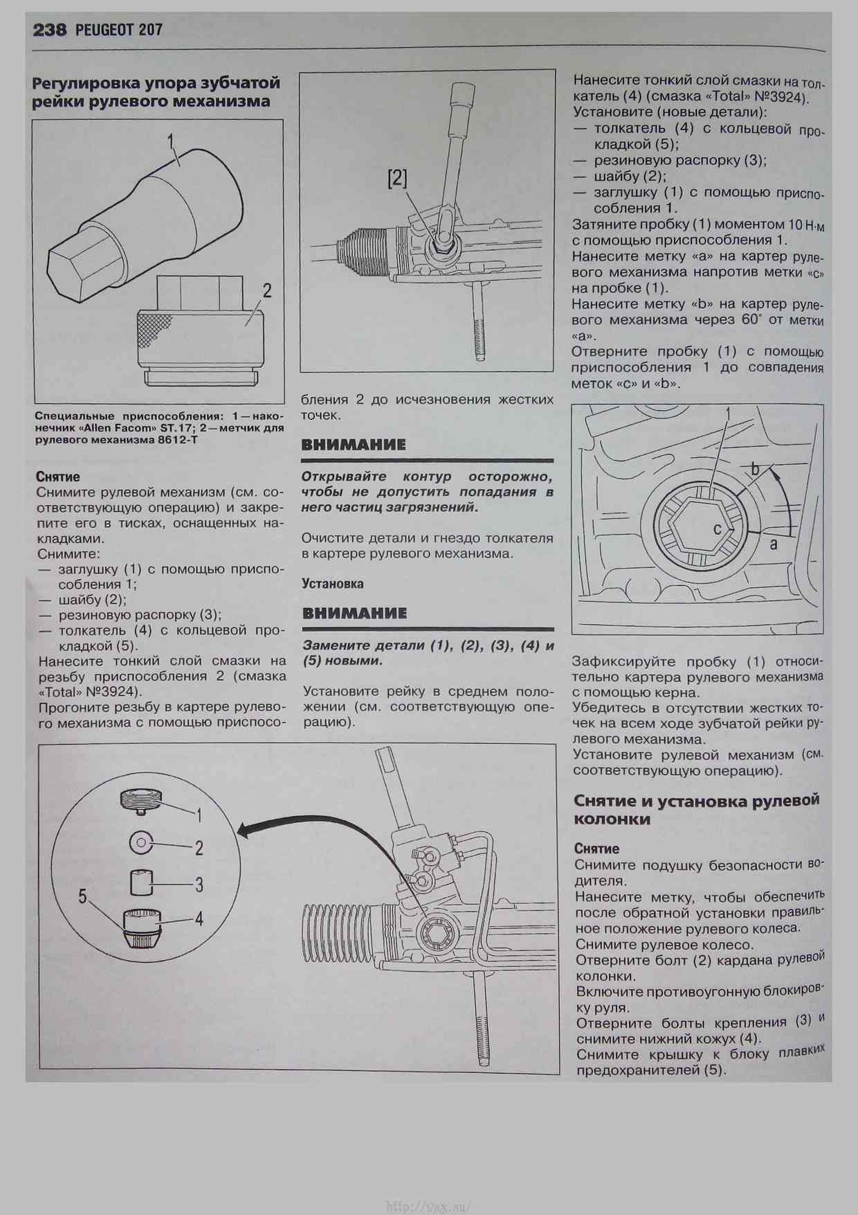 Ремонт актуатора пежо 207