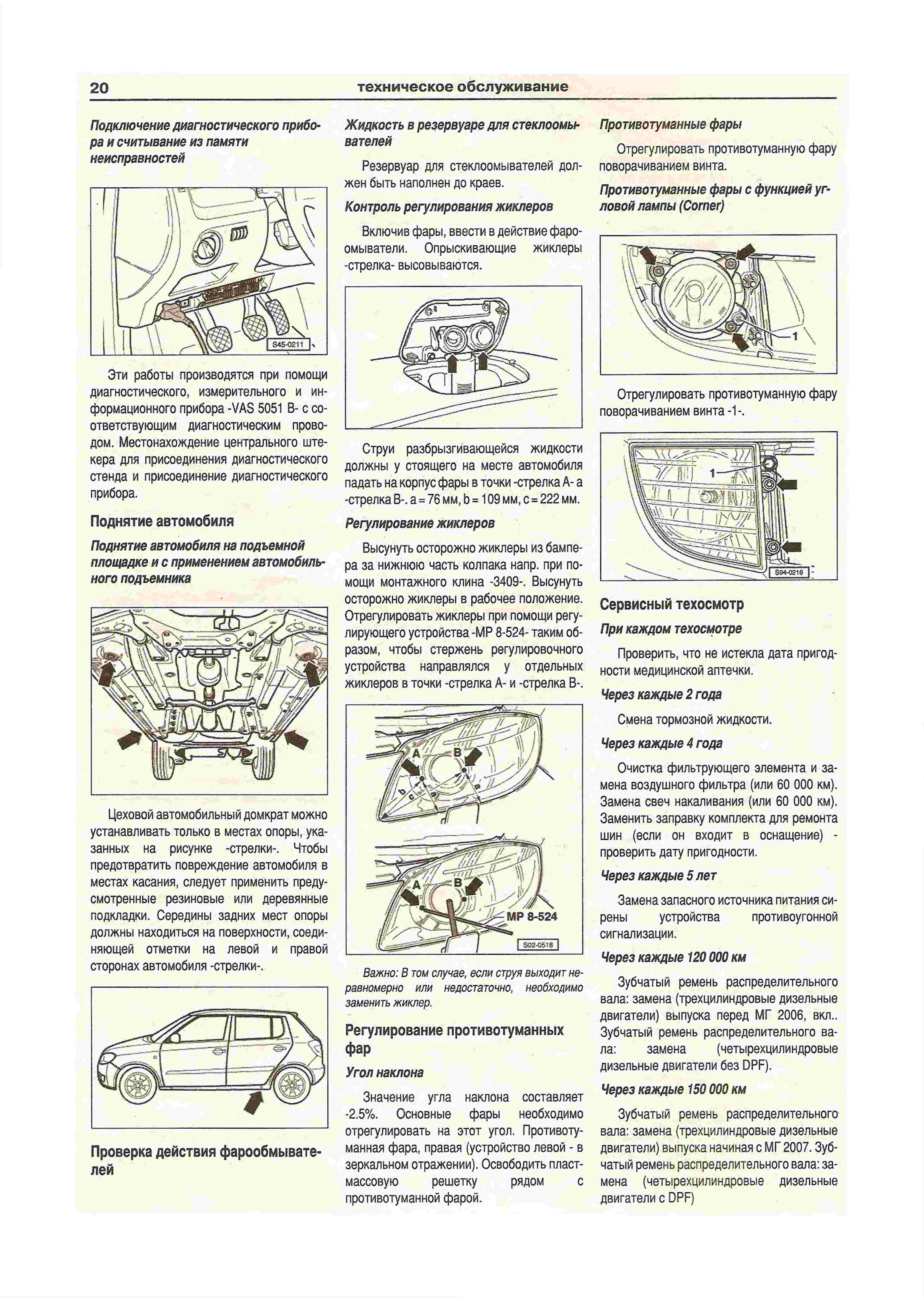 Шкода фабия разъем диагностики