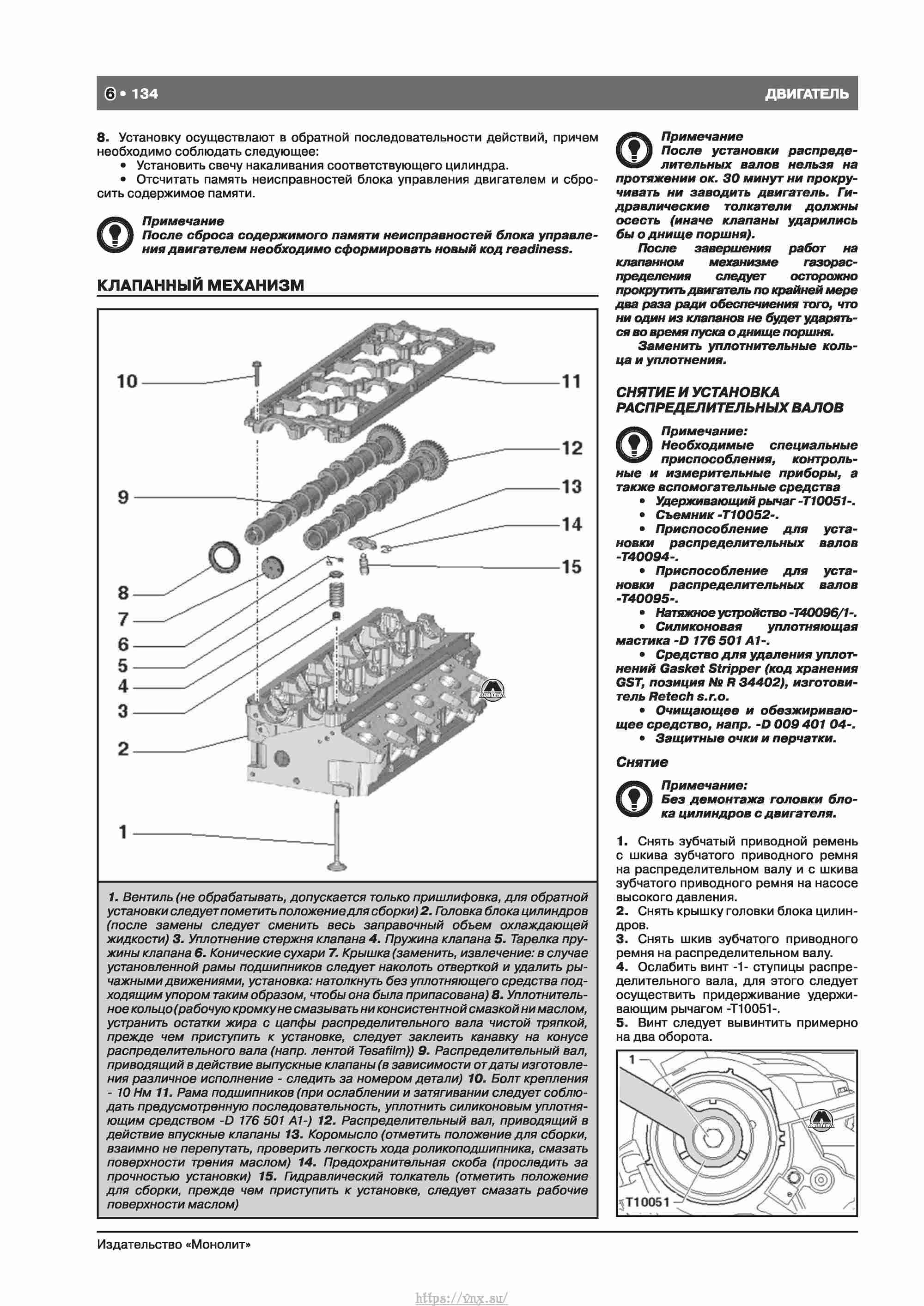 Skoda Octavia II/ Combi/ Scout A5 c 2008 руководство по ремонту и эксплуатации страница 142