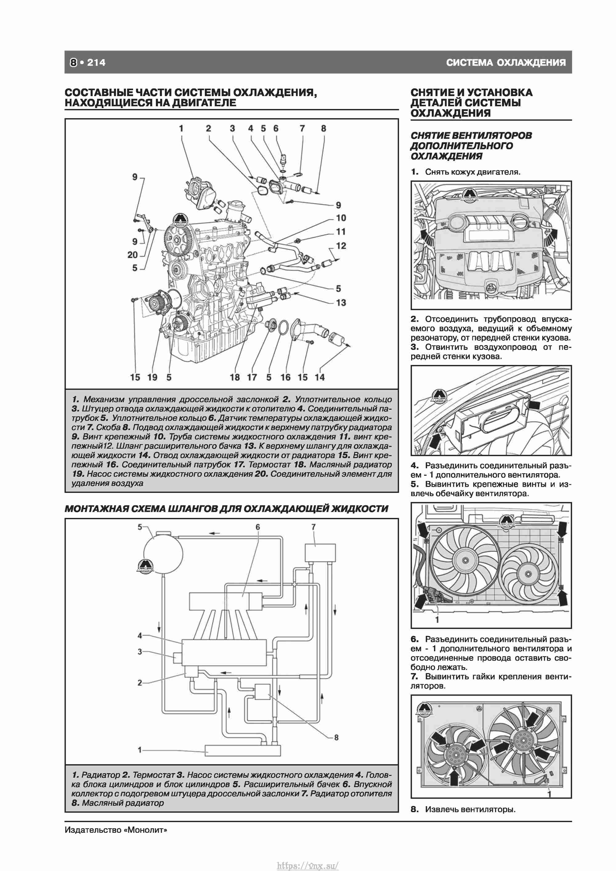 Skoda Octavia II/ Combi/ Scout A5 c 2008 руководство по ремонту и эксплуатации страница 222