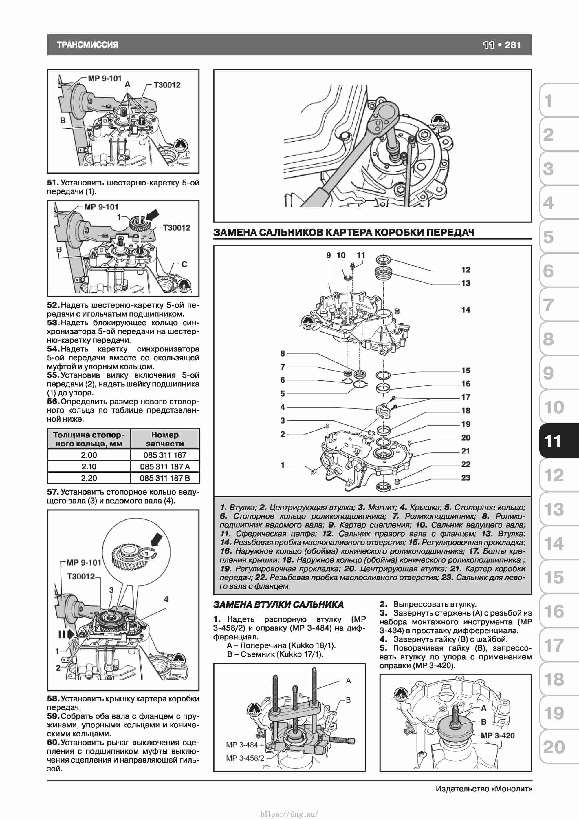 Skoda Octavia II/ Combi/ Scout A5 c 2008 руководство по ремонту и эксплуатации страница 289