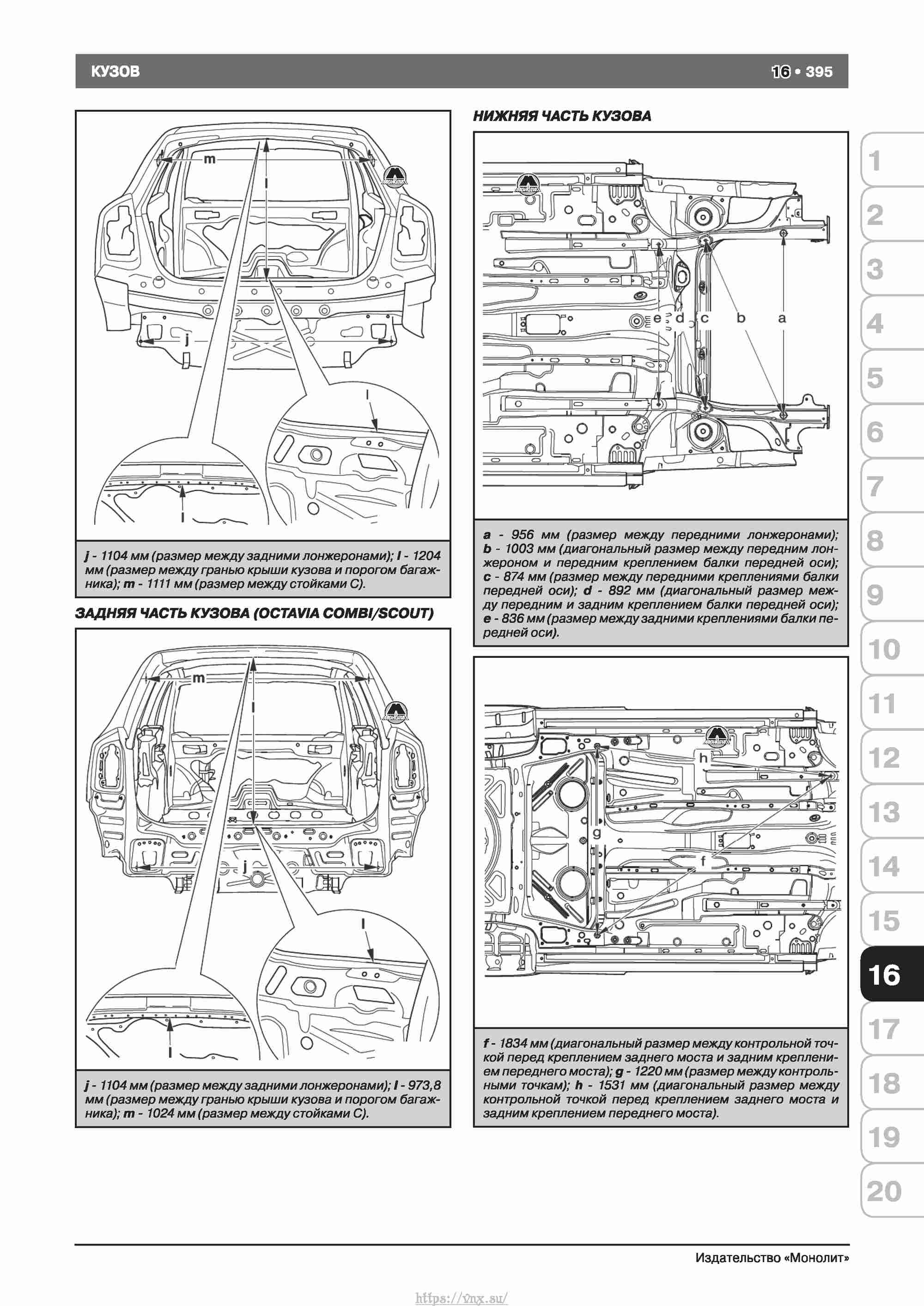 Skoda Octavia II/ Combi/ Scout A5 c 2008 руководство по ремонту и эксплуатации страница 403