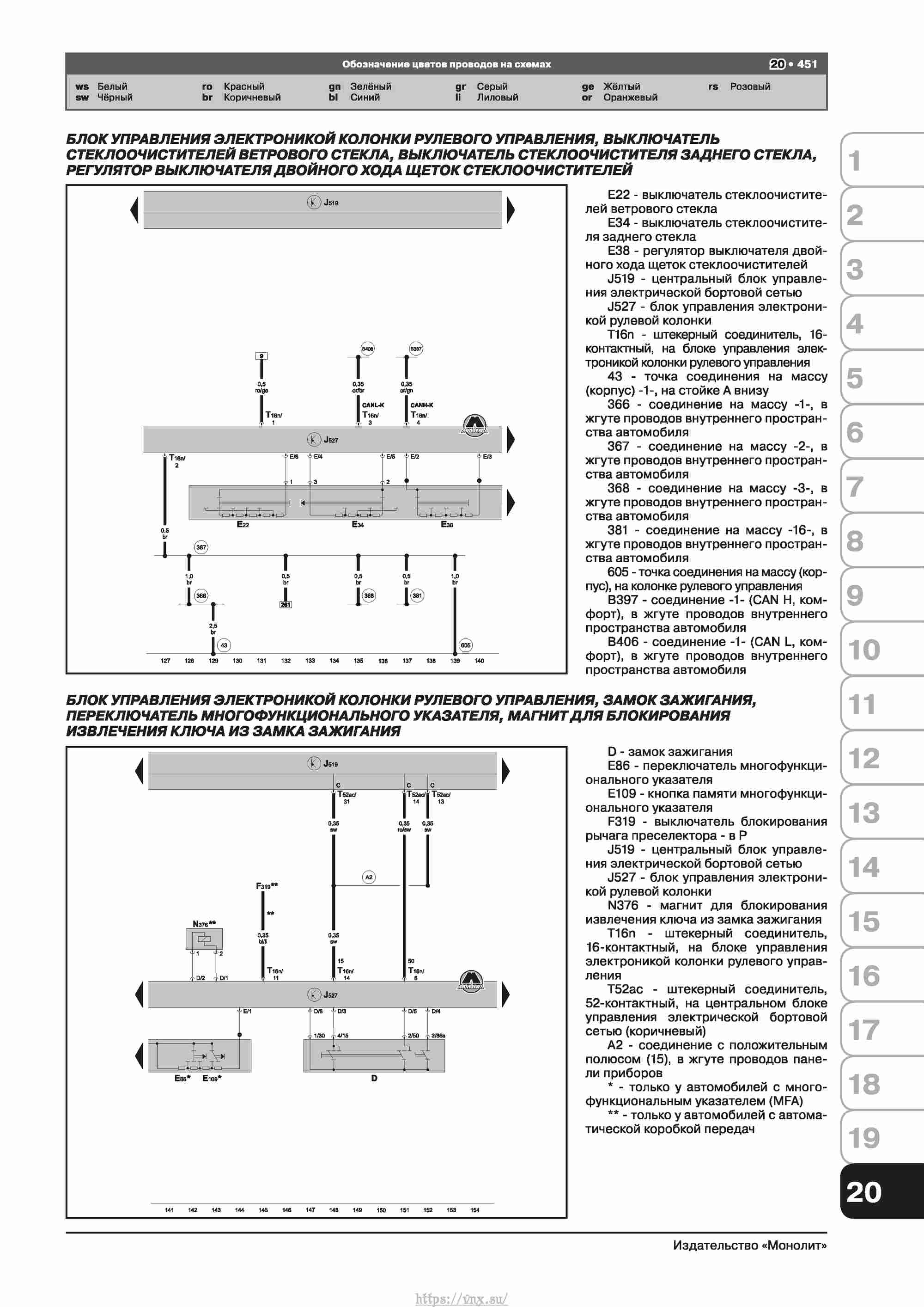 Skoda Octavia II/ Combi/ Scout A5 c 2008 руководство по ремонту и эксплуатации страница 459