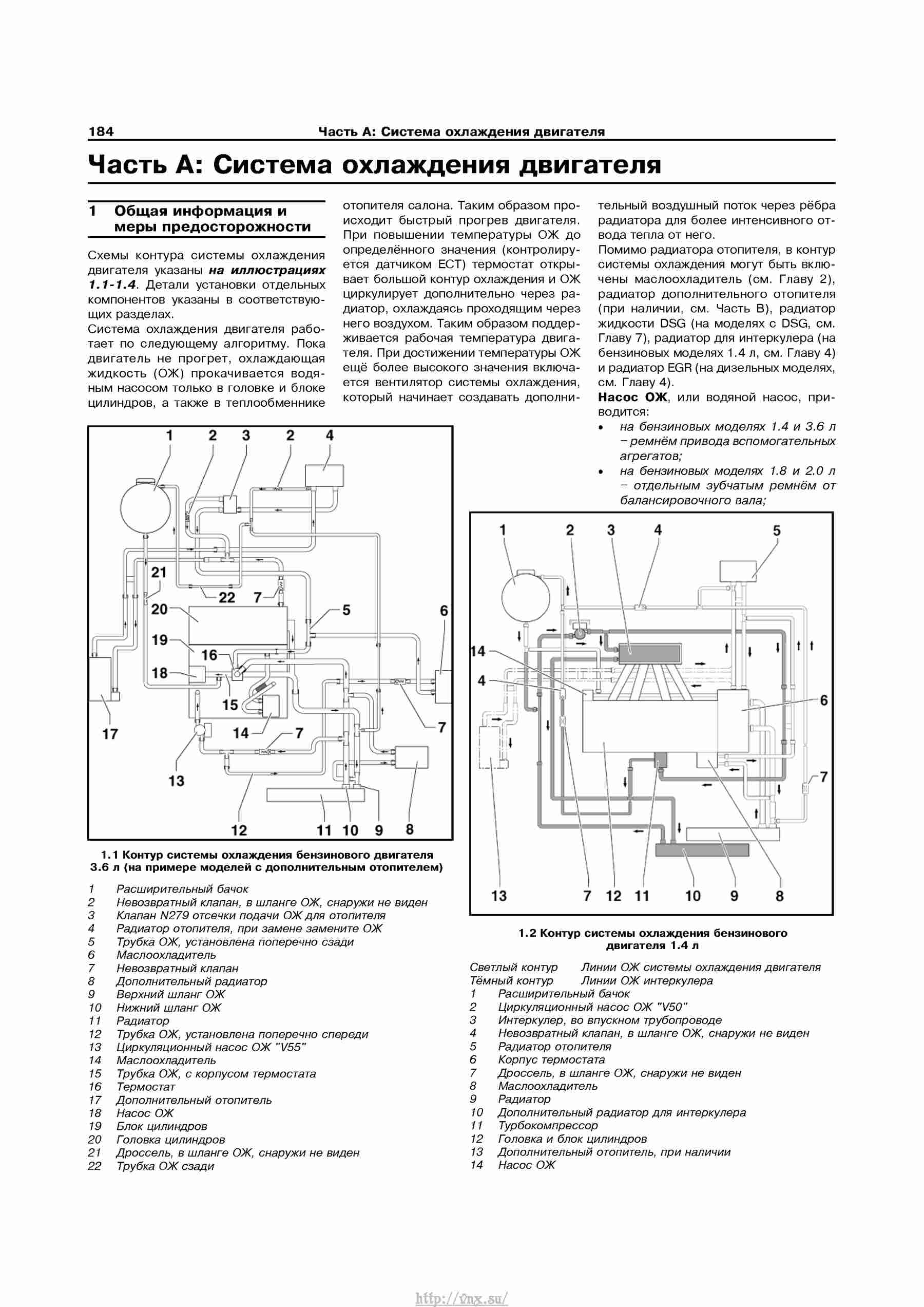 Устройство, обслуживание, ремонт и эксплуатация автомобилей Skoda Superb II страница 184