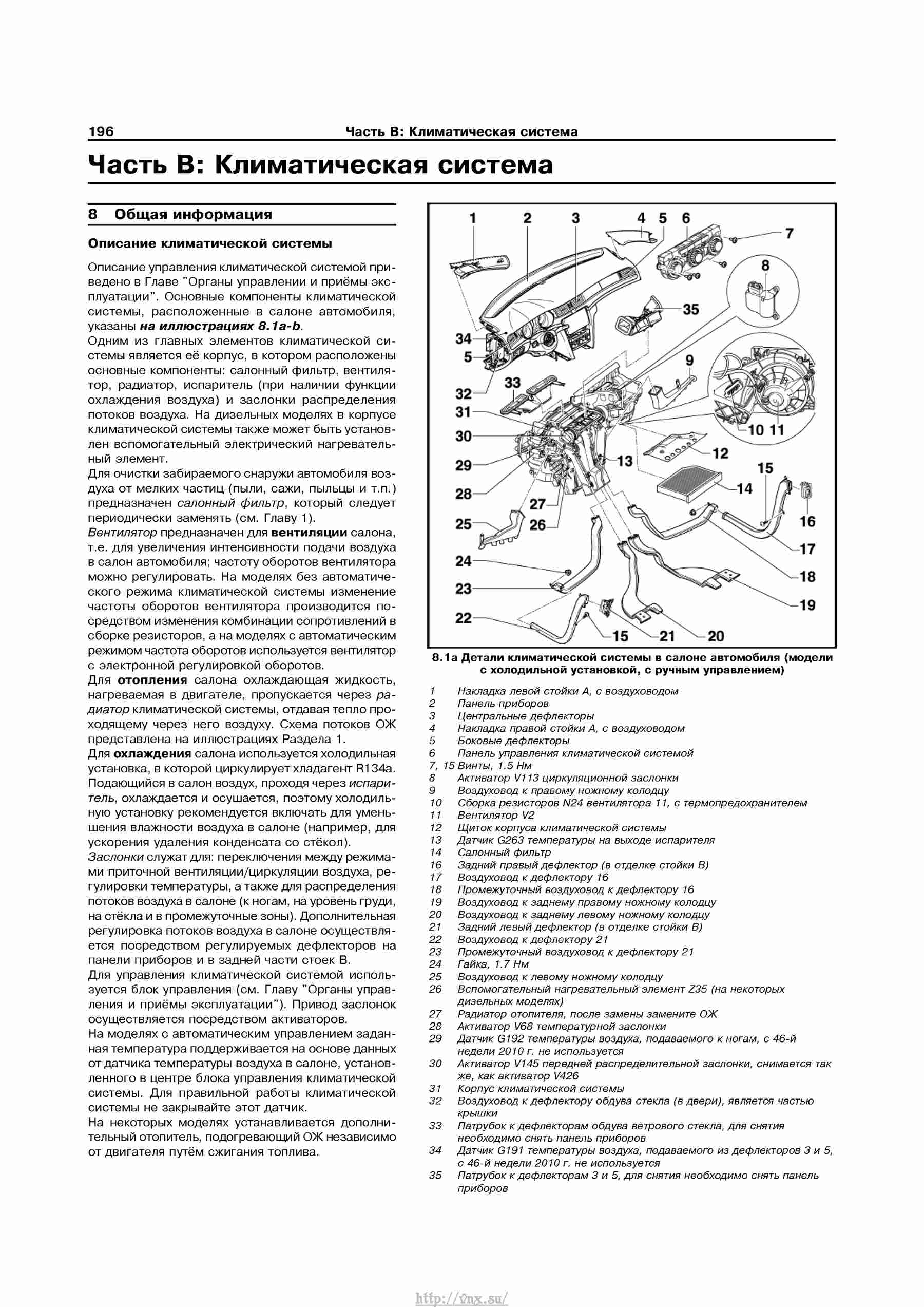 Устройство, обслуживание, ремонт и эксплуатация автомобилей Skoda Superb II страница 196