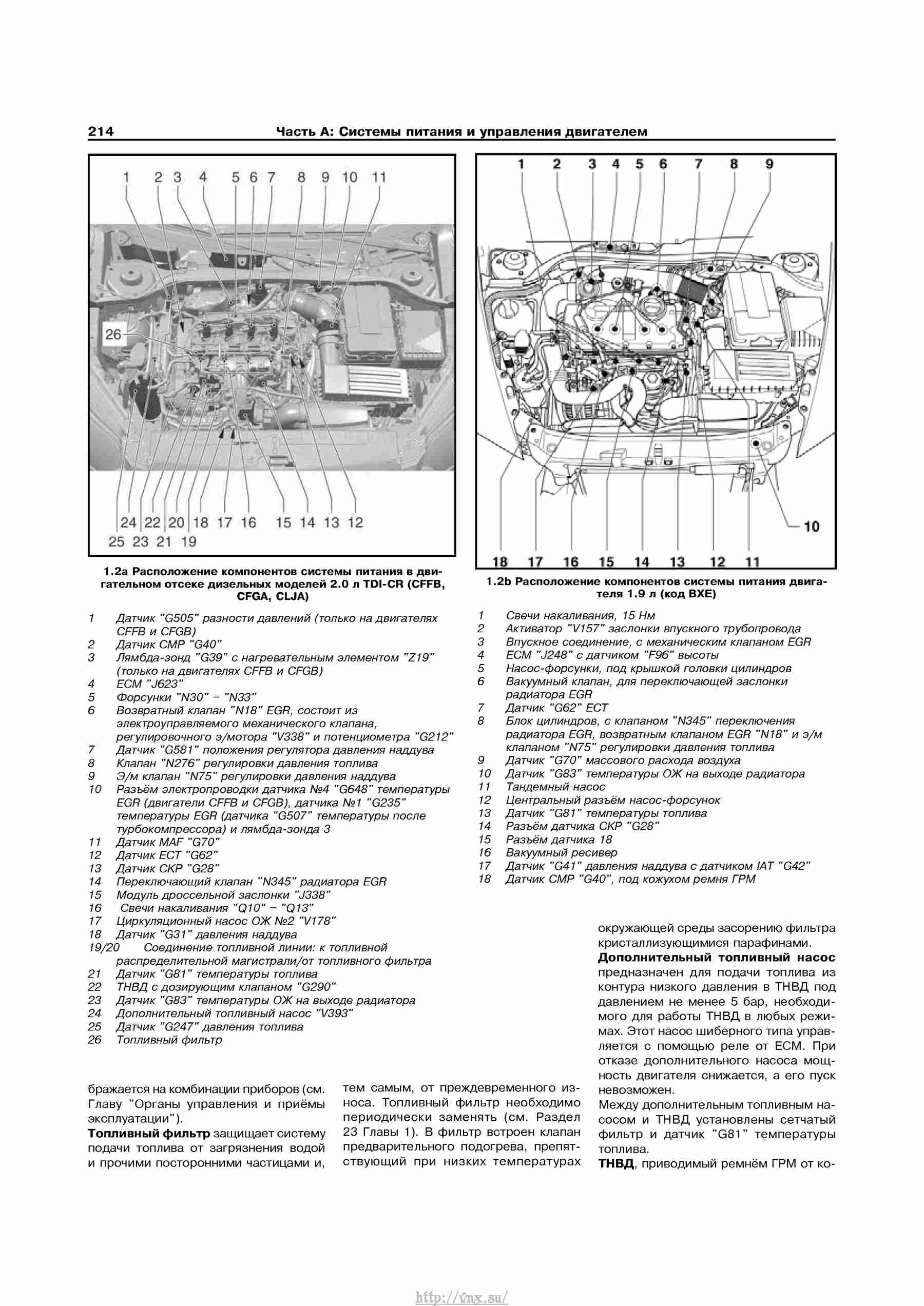 Устройство, обслуживание, ремонт и эксплуатация автомобилей Skoda Superb II страница 214