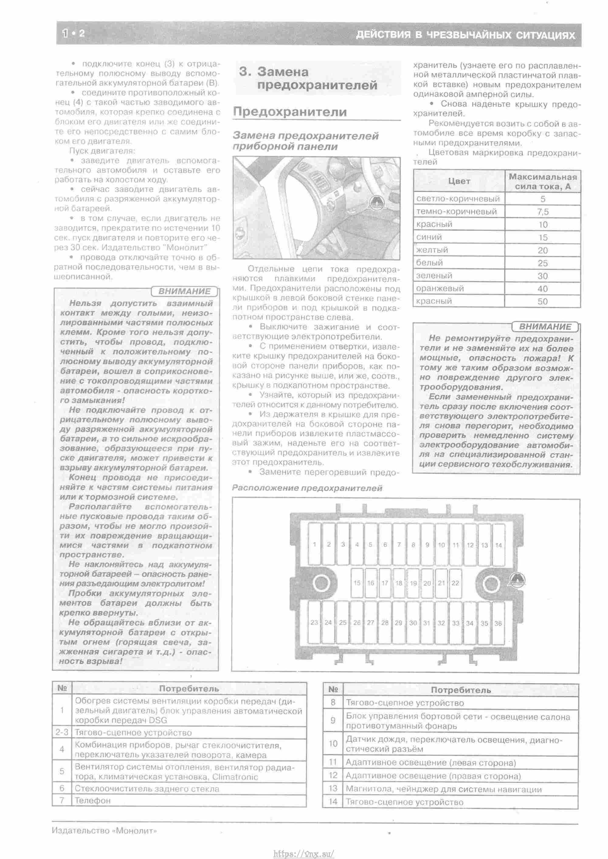 Skoda Yeti с 2009 руководство по ремонту и эксплуатации страница 008