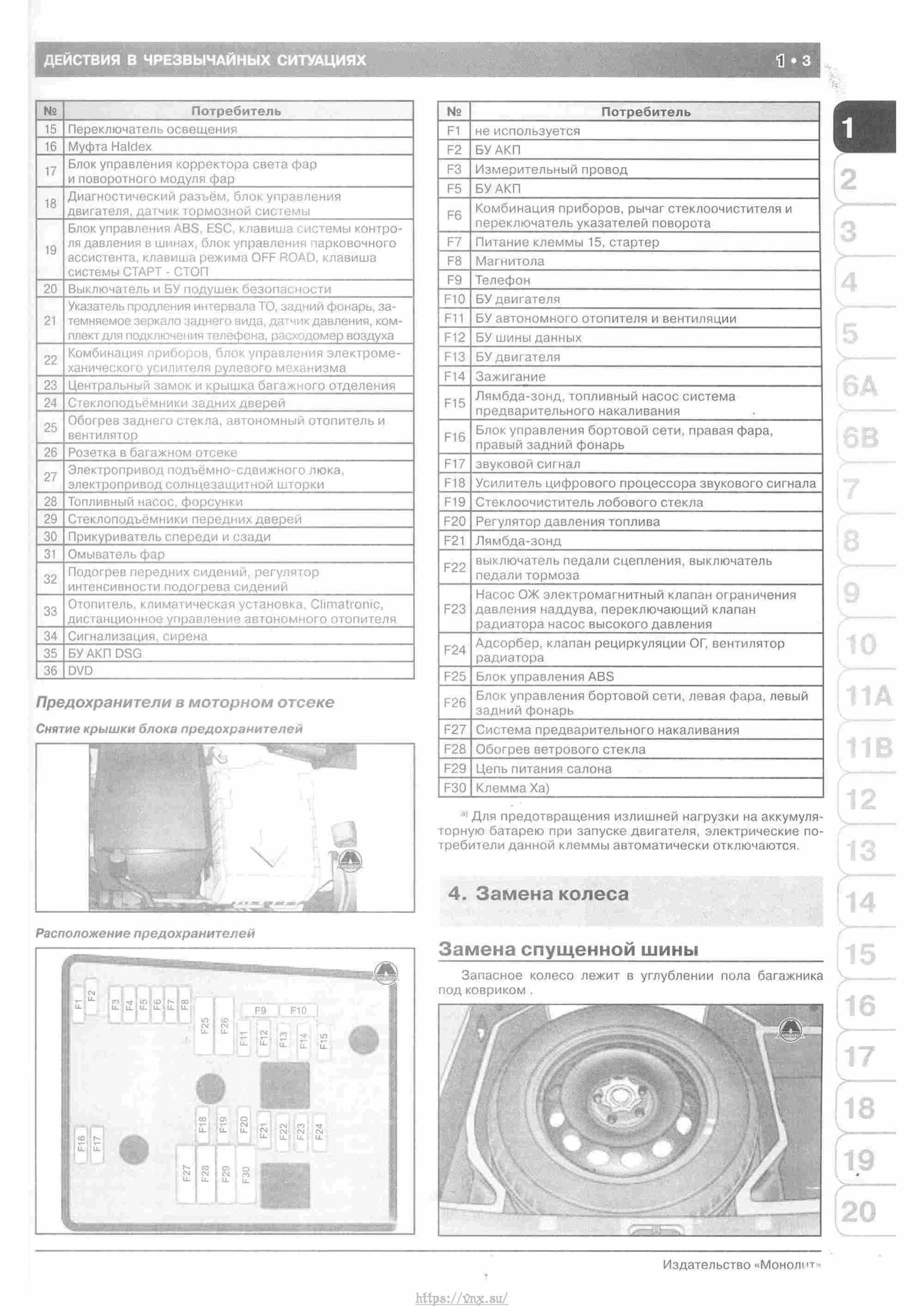 Skoda Yeti с 2009 руководство по ремонту и эксплуатации страница 009