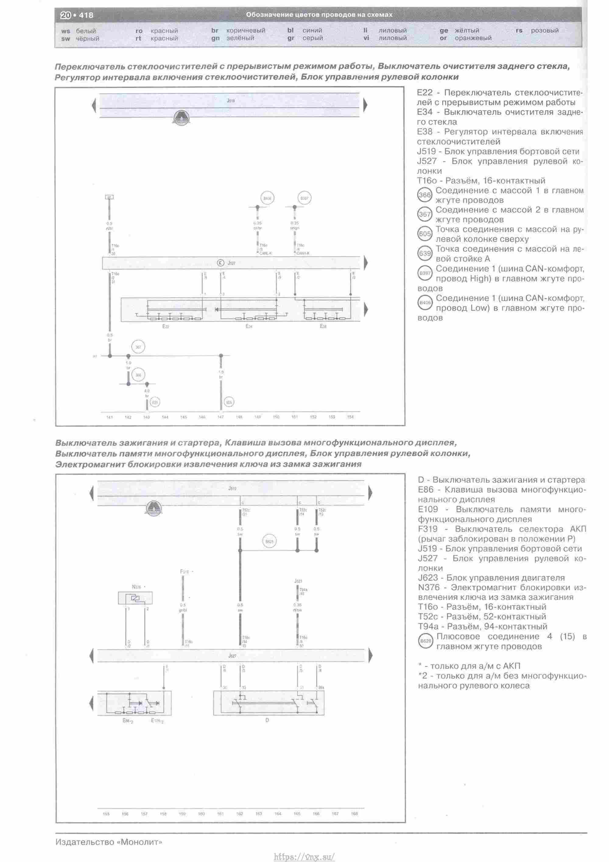 Skoda Yeti с 2009 руководство по ремонту и эксплуатации страница 419