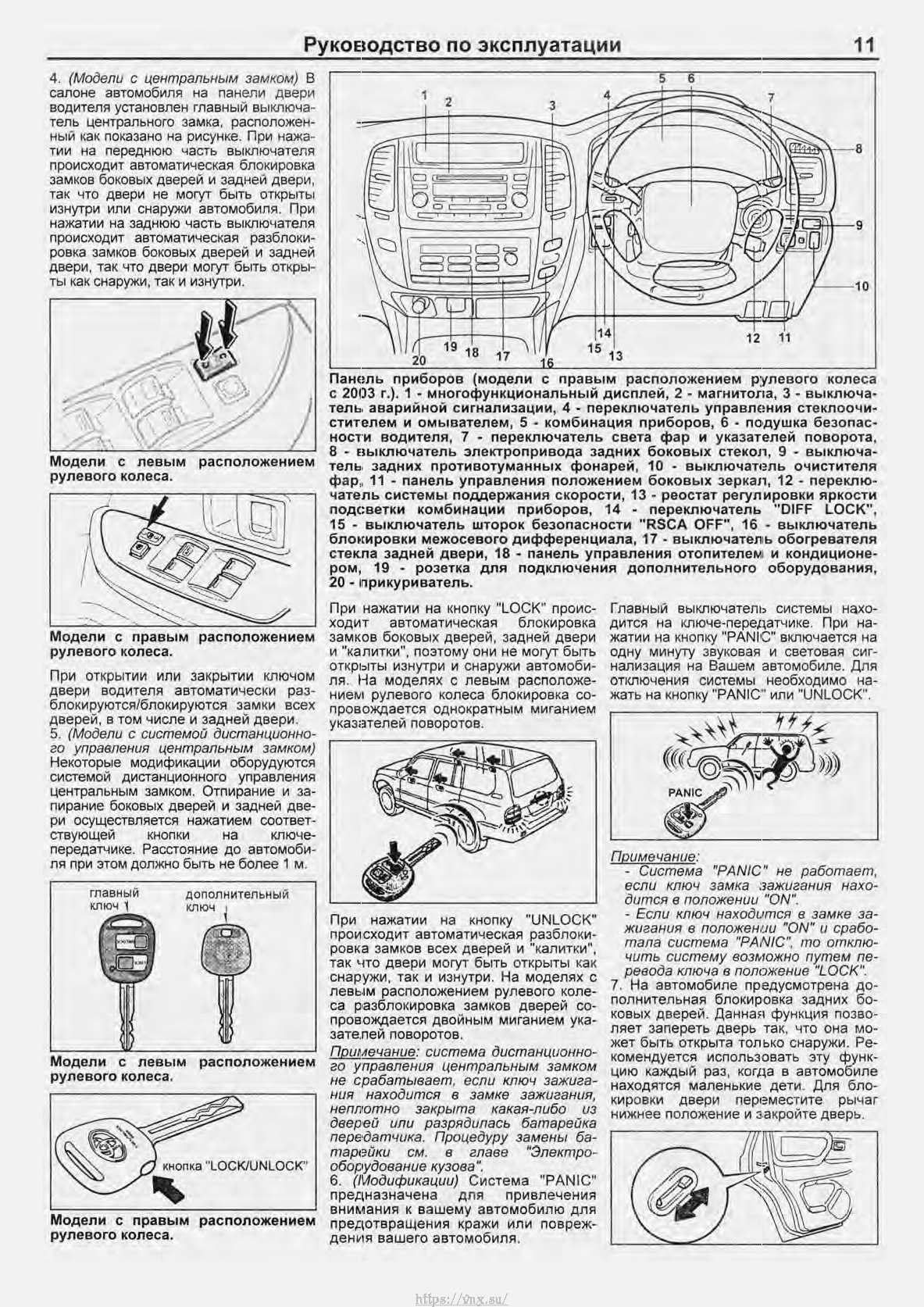 Память сидений ленд крузер 100 как настроить