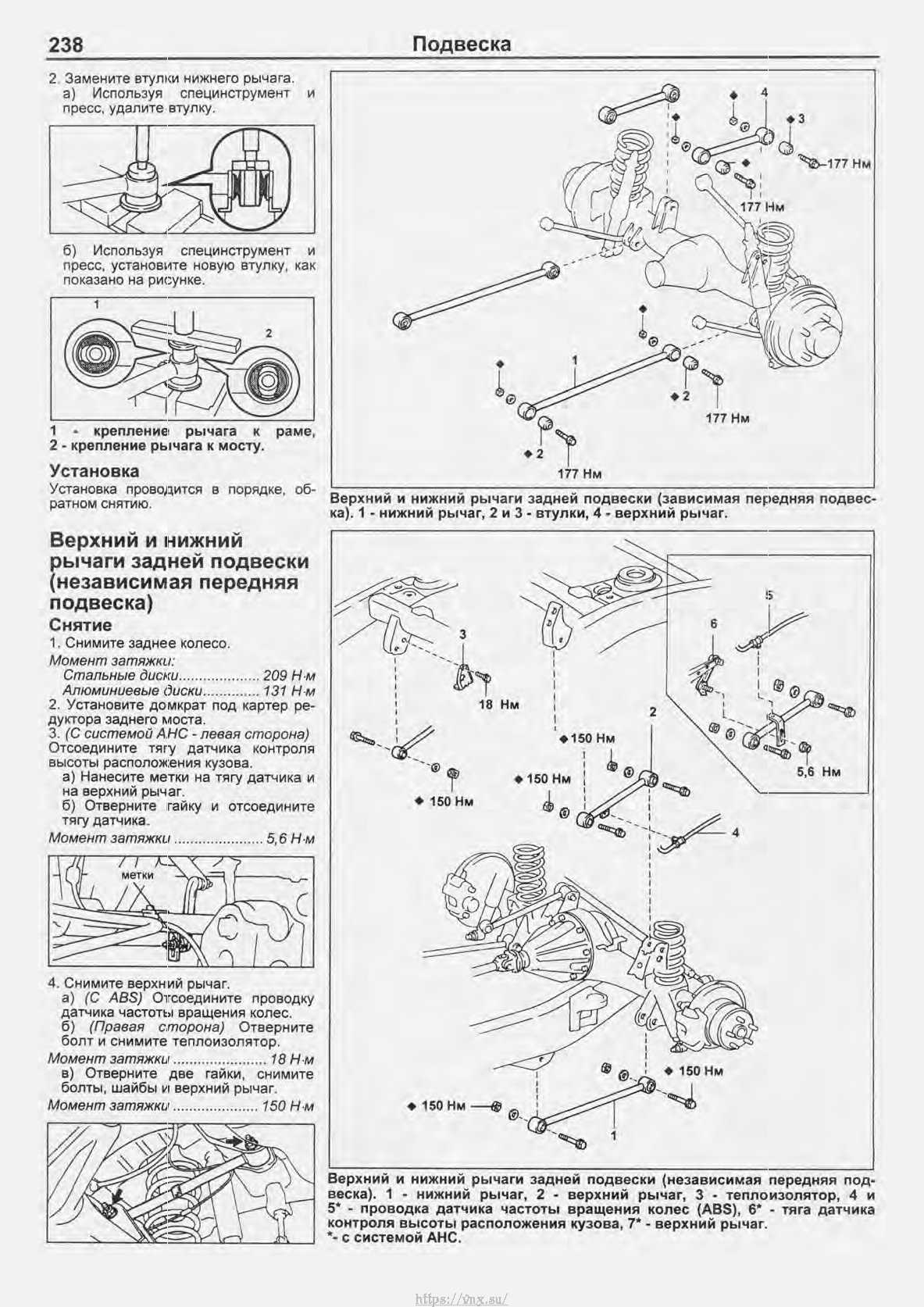 Передняя подвеска ленд крузер 100 схема