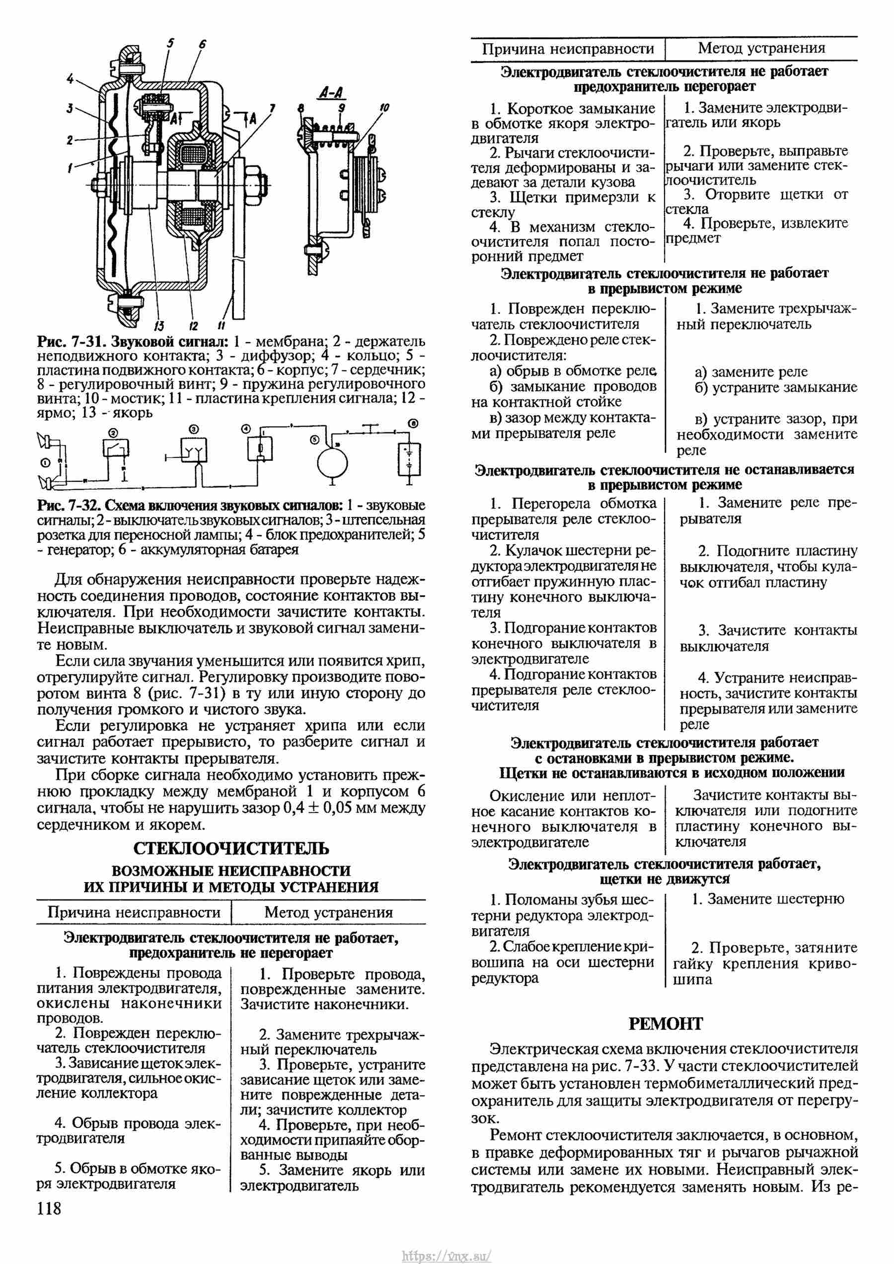 Автомобили ВАЗ-2121, ВАЗ-21212, ВАЗ-21219 Руководство по ремонту, каталог деталей страница 118