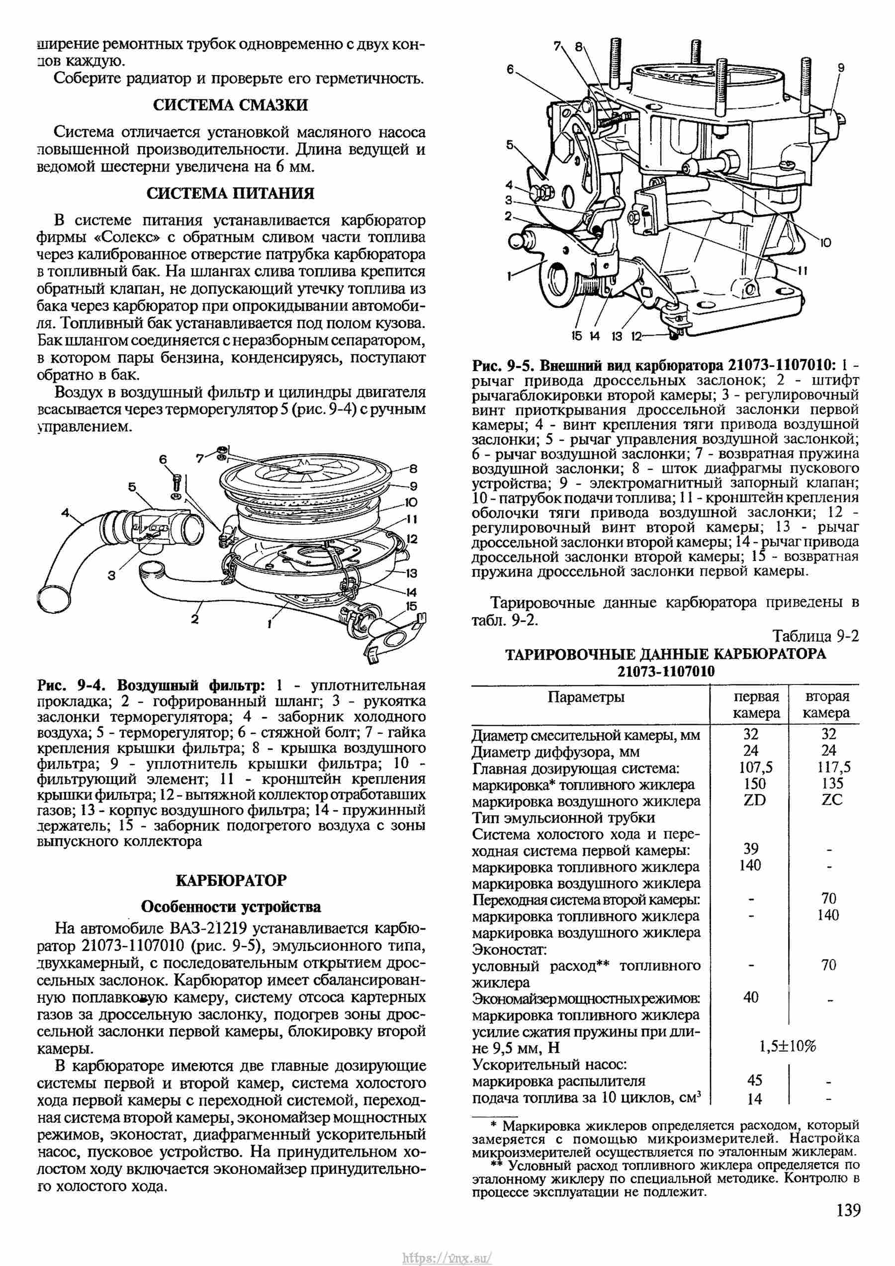 Автомобили ВАЗ-2121, ВАЗ-21212, ВАЗ-21219 Руководство по ремонту, каталог деталей страница 139