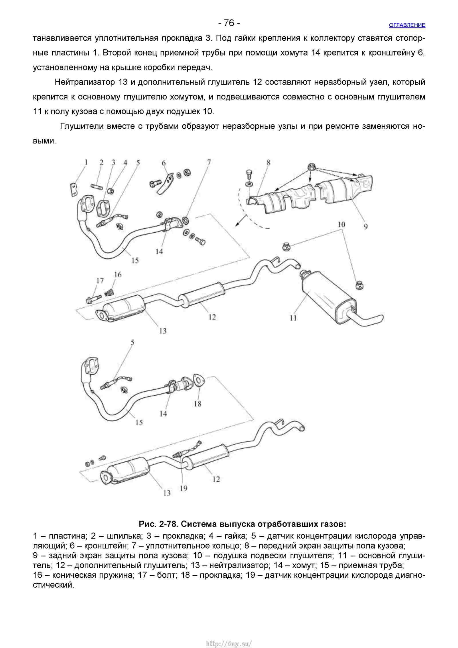 Руководство по ремонту автомобиля Шевроле Нива 1.7 страница 076