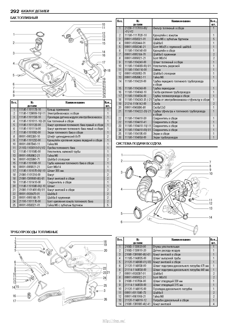 Lada Kalina с 2004 Руководство по эксплуатации, техобслуживанию и ремонту страница 290