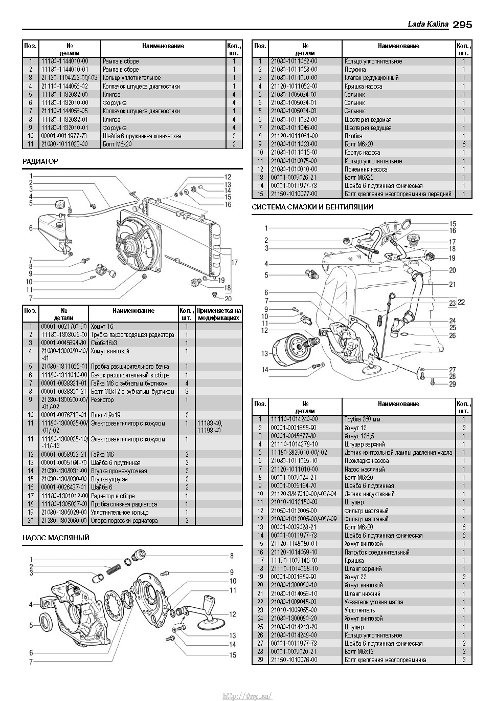 Lada Kalina с 2004 Руководство по эксплуатации, техобслуживанию и ремонту страница 293