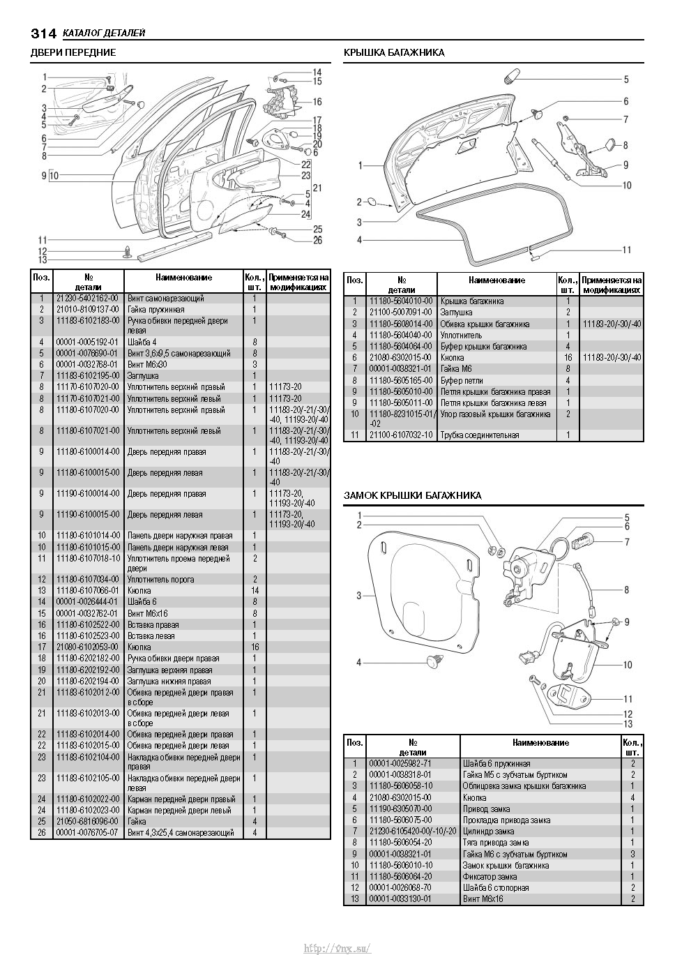 Lada Kalina с 2004 Руководство по эксплуатации, техобслуживанию и ремонту страница 312
