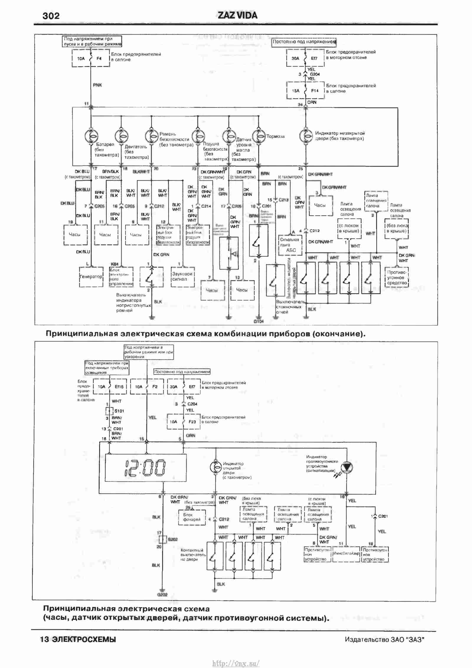 Схема заз шанс 1.3